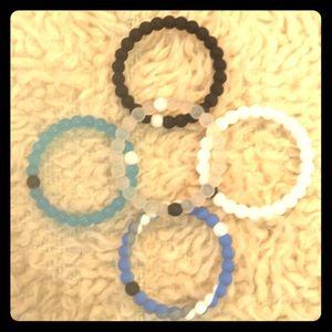 5 Lokai silicone bracelets